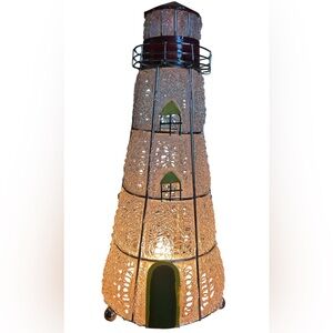 Glass Lighthouse table Lamp